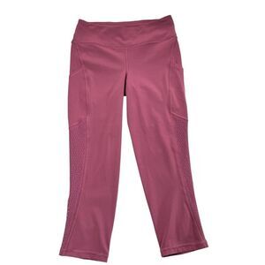 Lululemon Ready to Race Crop 21" Inseam Moss Rose Size 6